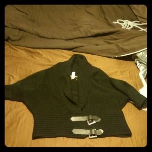 Black sweater jacket